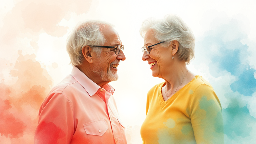 알츠하이머 예방, 생활 습관이 중요 (watercolor 스타일)