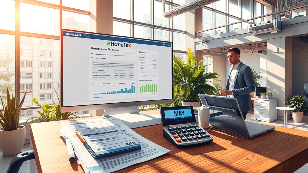 임대소득세 신고 가이드 (realistic 스타일)