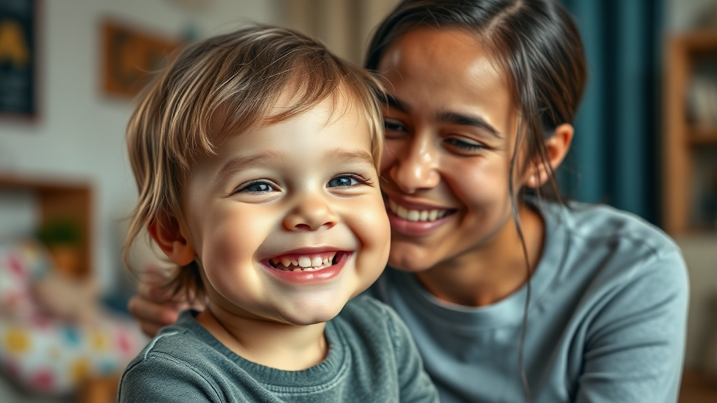 아이돌봄 서비스 이용 조건 (realistic 스타일)