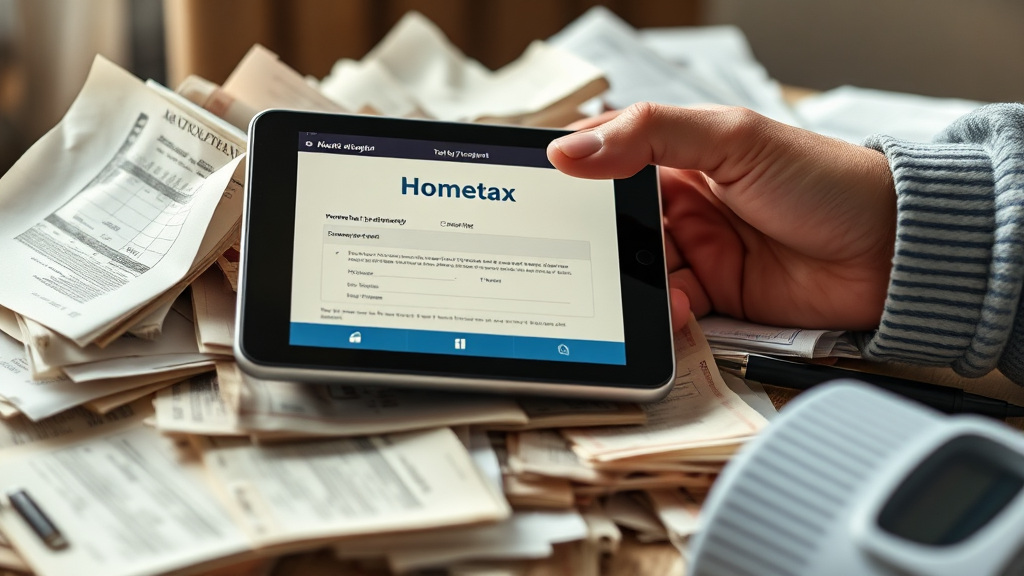 체납액 조회 방법 및 필요 서류 (realistic 스타일)