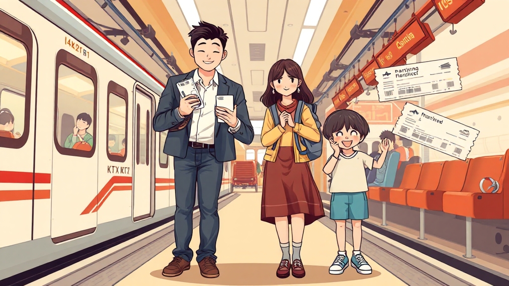 추석 기차표 FAQ (cartoon 스타일)
