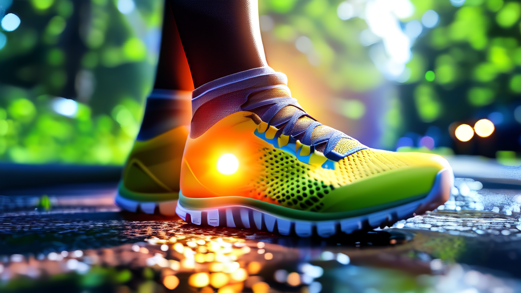 아침 첫 발의 찌릿함, 족저근막염 자가 진단 체크리스트 (realistic 스타일)