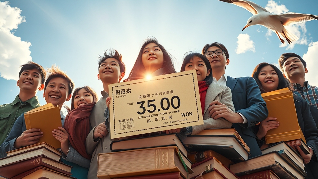 평생교육이용권, 꿈을 향한 디딤돌! (realistic 스타일)