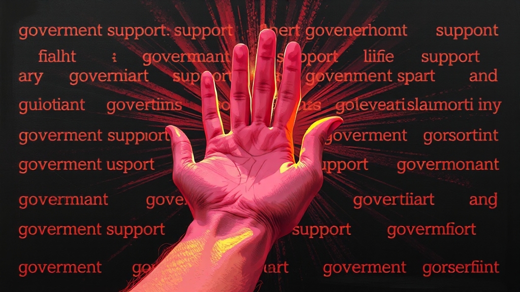 정부 지원, 놓치지 마세요! (popart 스타일)