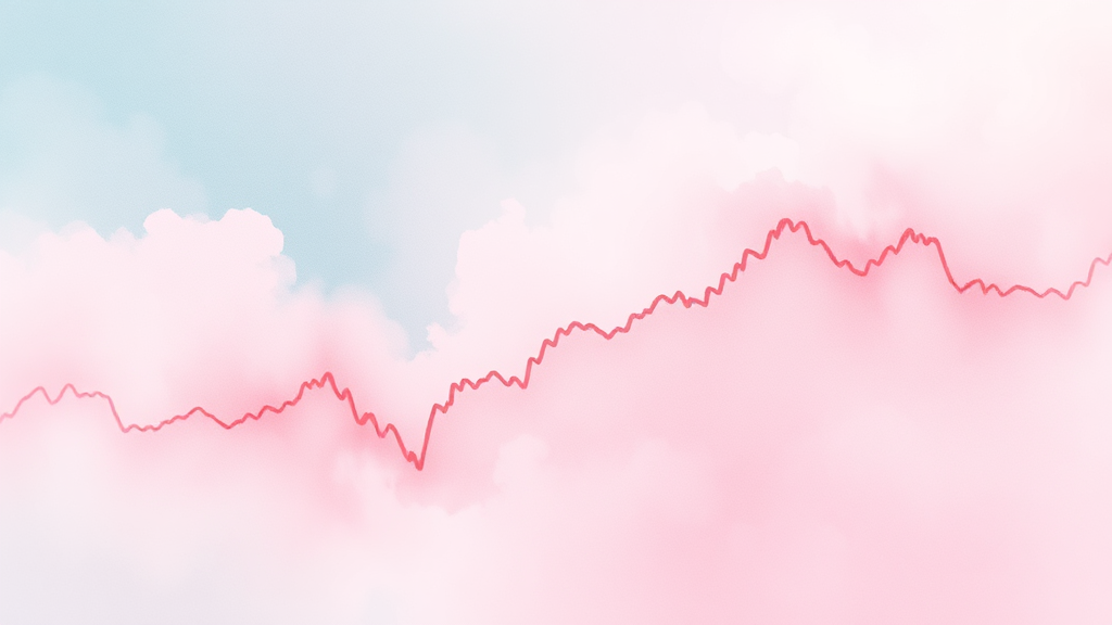 코스피 전망: 더 오를까, 떨어질까? (watercolor 스타일)