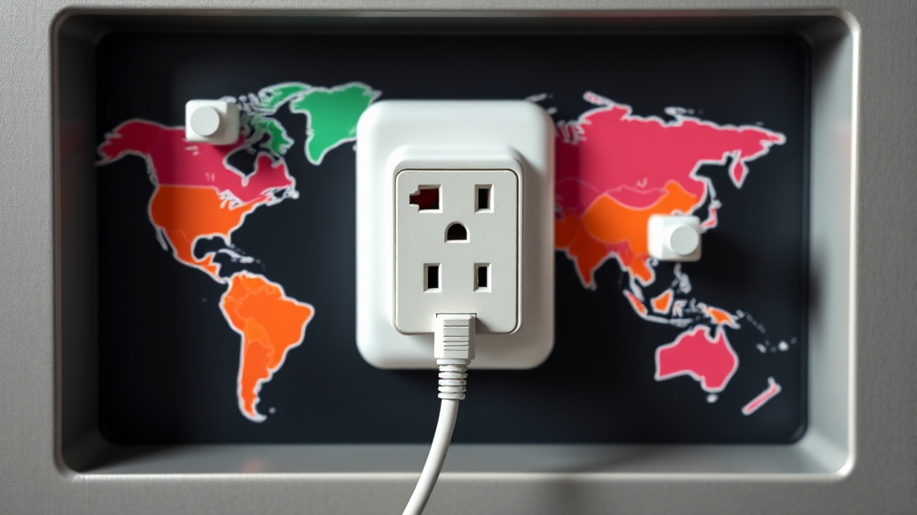 국가별 콘센트 유형 완벽 분석 (realistic 스타일)