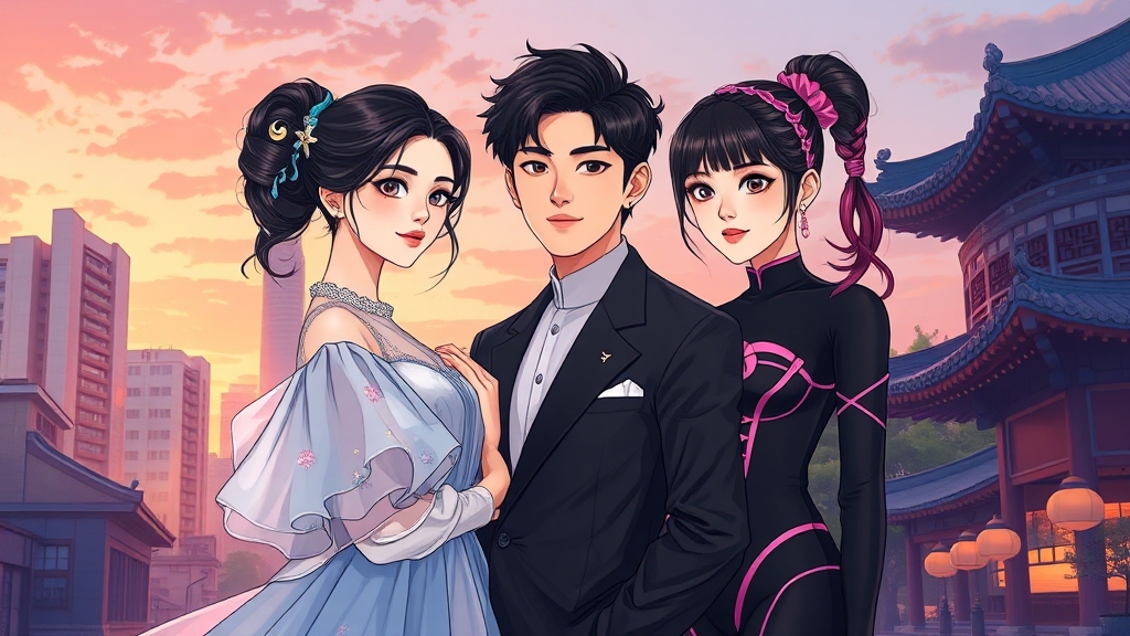 주요 등장인물 소개 (illustration 스타일)