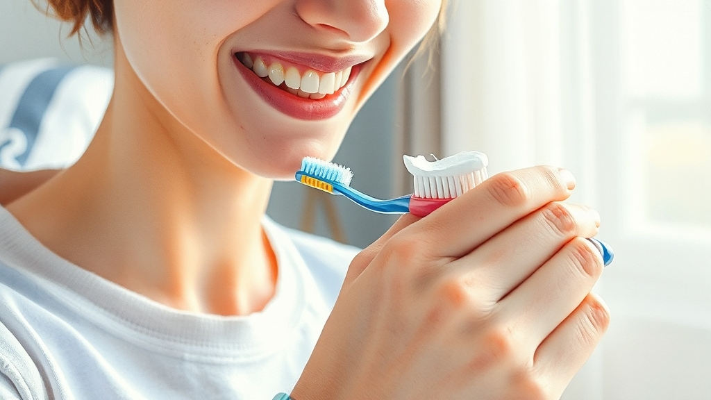 올바른 양치 습관의 중요성 (watercolor 스타일)