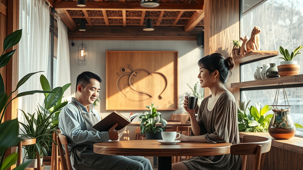 카페 내부 분위기 가이드 (realistic 스타일)
