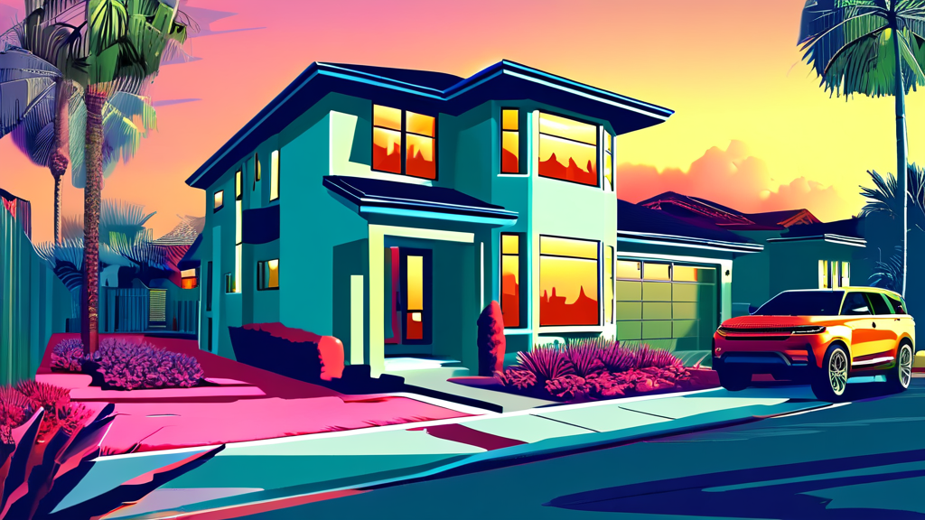 다주택자 매물 증가, 집값 하락 신호일까? (illustration 스타일)