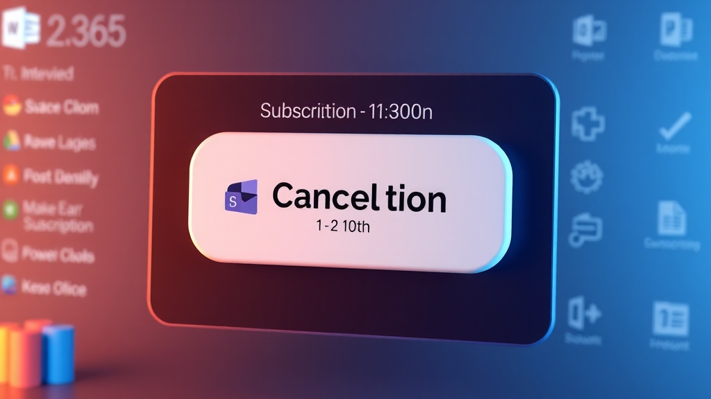 마이크로소프트 365 무료 체험부터 구독 해지까지 완벽 가이드 8 MS 365 구독 해지 방법 (illustration 스타일)