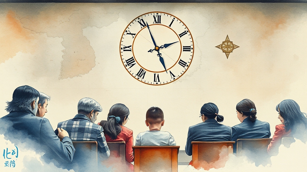 사회 & 국내 주요 일정 (watercolor 스타일)