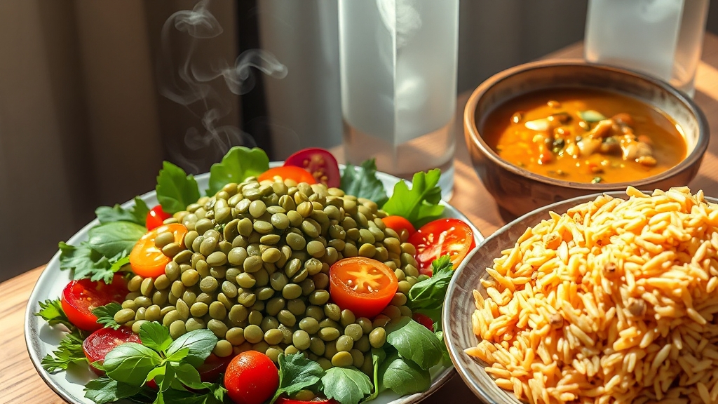 렌틸콩 맛있게 먹는 방법 (realistic 스타일)