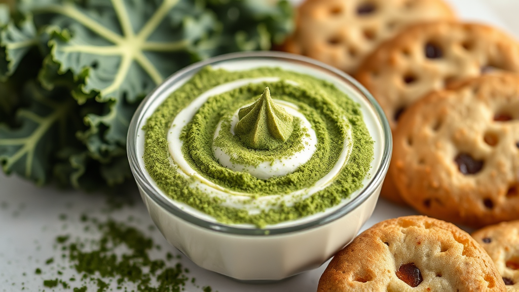 컬리케일 분말 활용 레시피 (realistic 스타일)