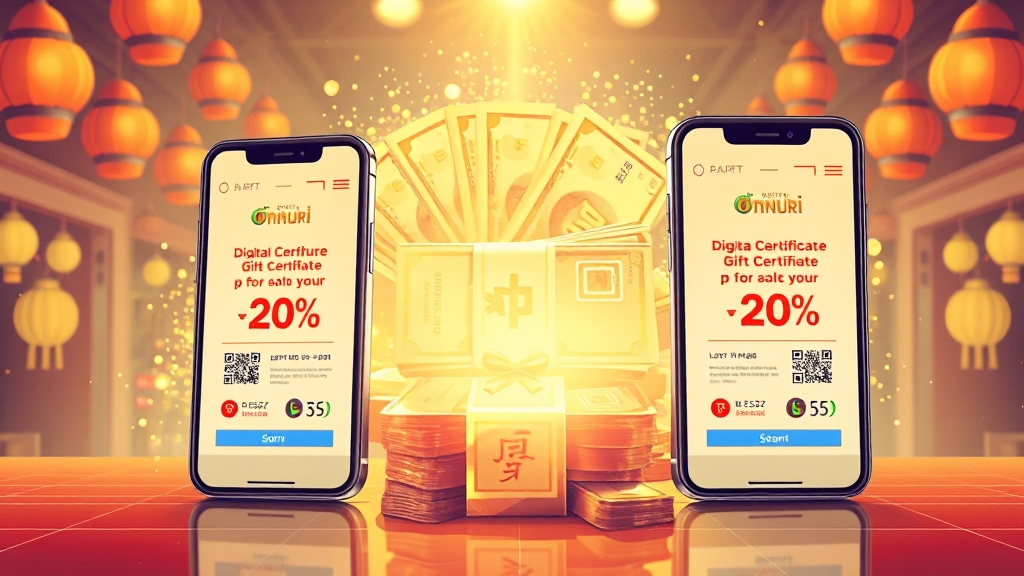 디지털 온누리상품권, 왜 좋을까? (최대 20% 혜택) (illustration 스타일)