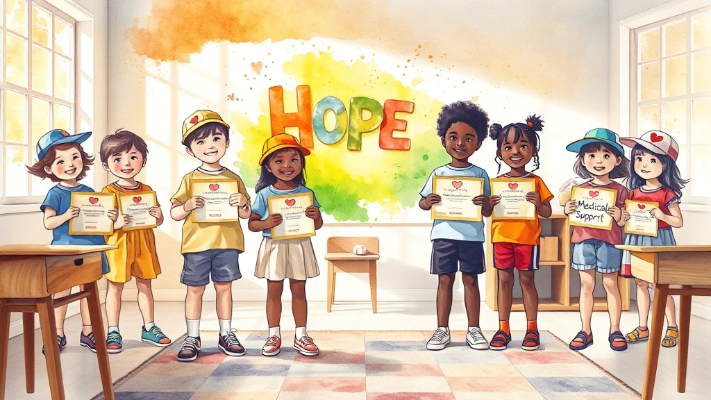 의료비 감면, 교육비 지원 자세히 (watercolor 스타일)