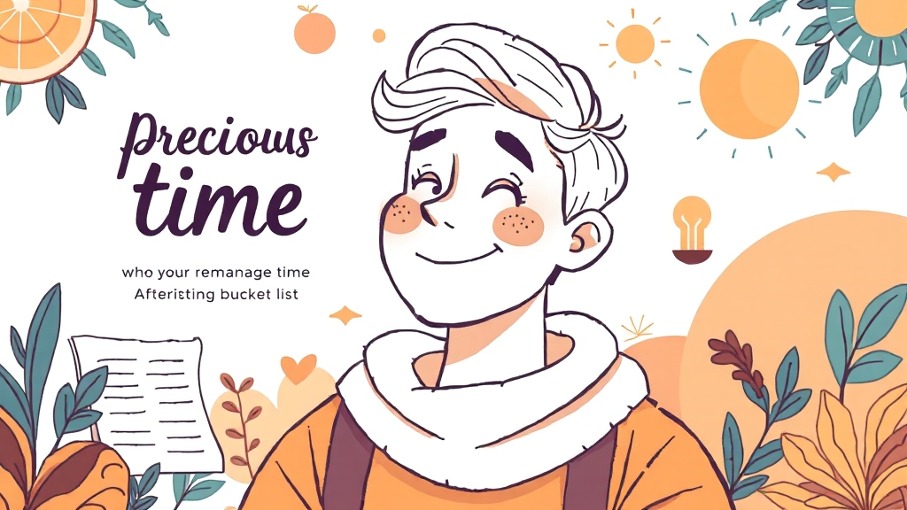 후회 없는 삶, 계획과 실행 (illustration 스타일)