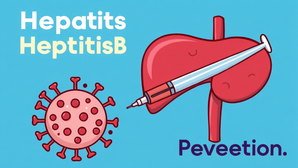 B형 간염 예방접종 (cartoon 스타일)