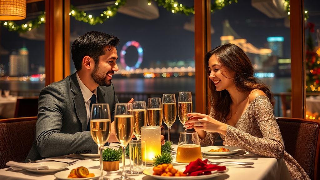 레스토랑별 특별 메뉴 소개 (realistic 스타일)