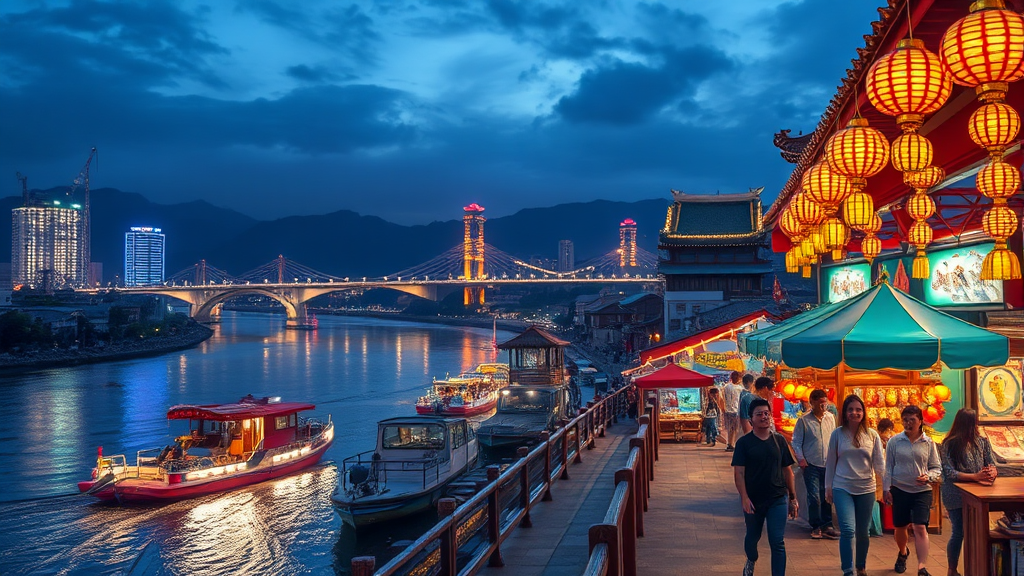 위치 및 주변 관광 정보 (realistic 스타일)