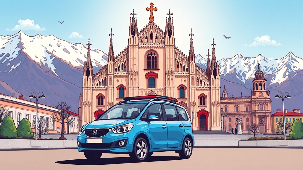 도시와 자연의 조화 (cartoon 스타일)