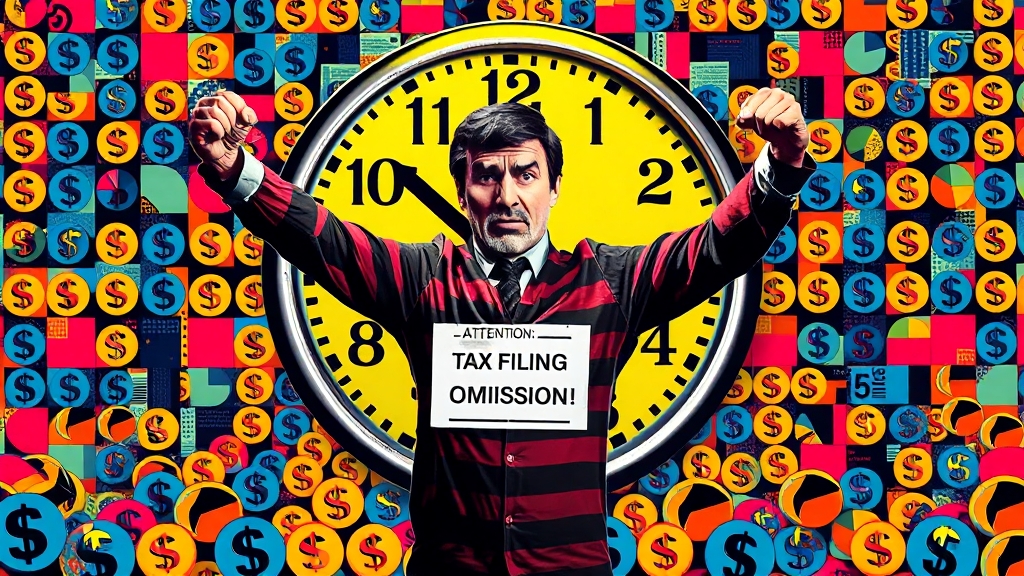 미신고 시 불이익 (popart 스타일)