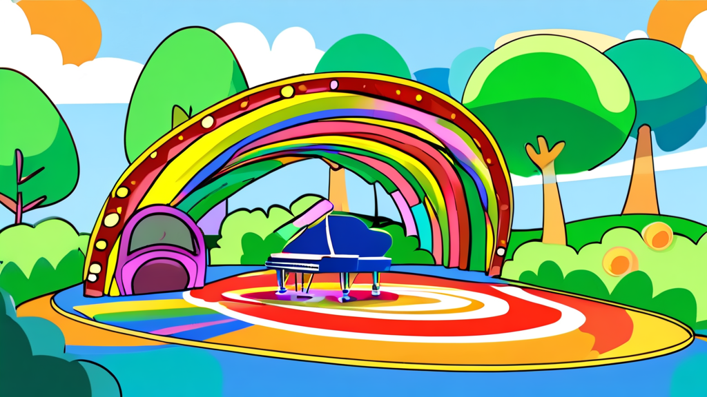 음악놀이터, 어떤 곳인가요? (cartoon 스타일)