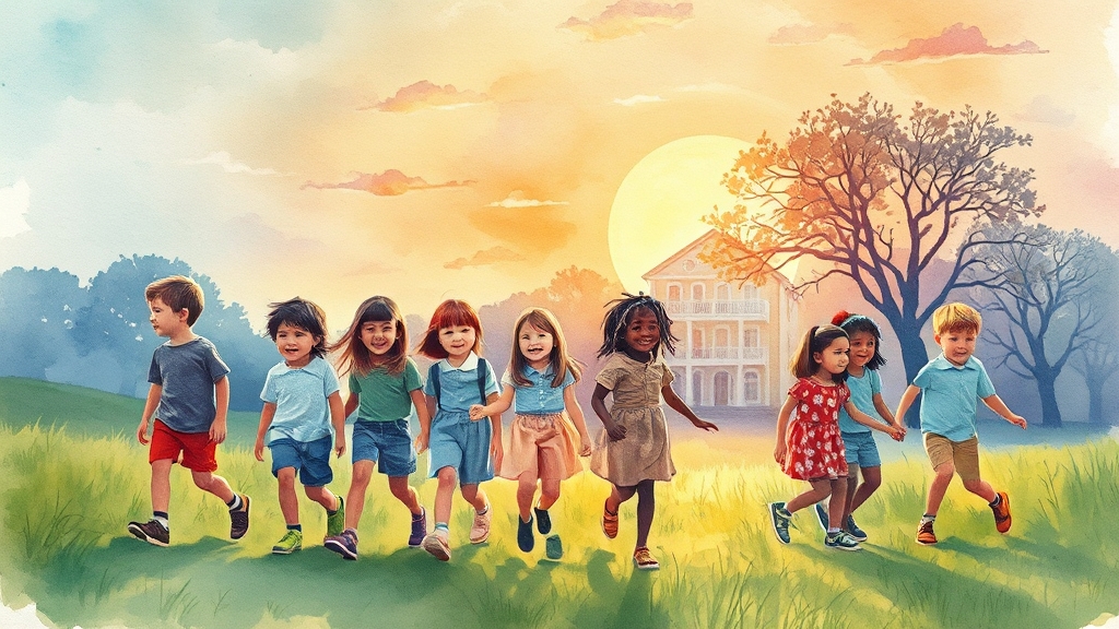 무상교육, 언제까지 확대될까요? (watercolor 스타일)