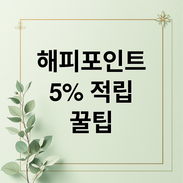 해피포인트
5% 적립
꿀팁 (해피포인트 5% 적립 사용처 전환)