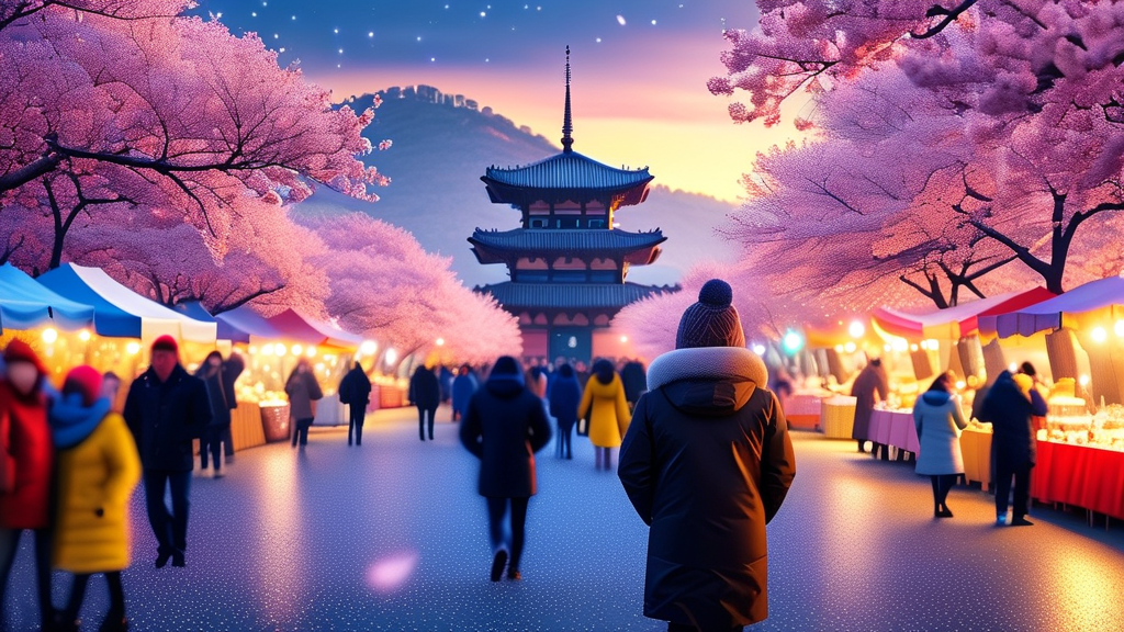 김천 연화지 벚꽃축제, 놓치면 후회할 꿀팁 대방출 (realistic 스타일)