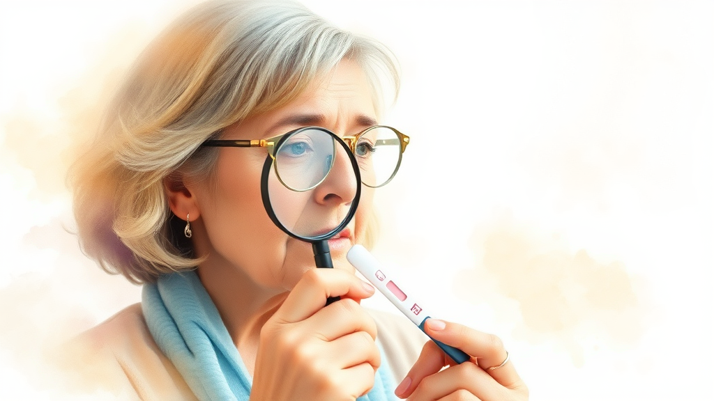 갱년기 테스트기란? (watercolor 스타일)