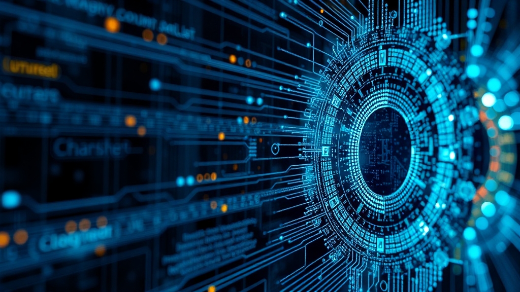 양자암호 기술이란? (realistic 스타일)