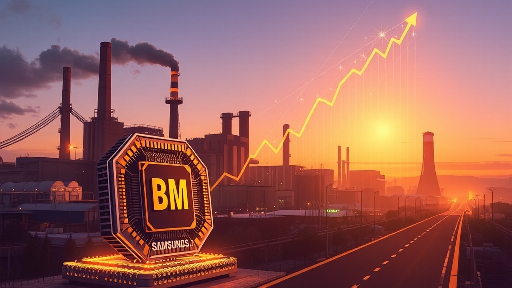 AI 반도체, 삼성전자의 기회? (illustration 스타일)