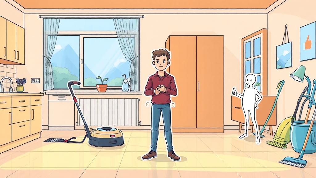 청소비 분쟁, 이렇게 해결! (cartoon 스타일)