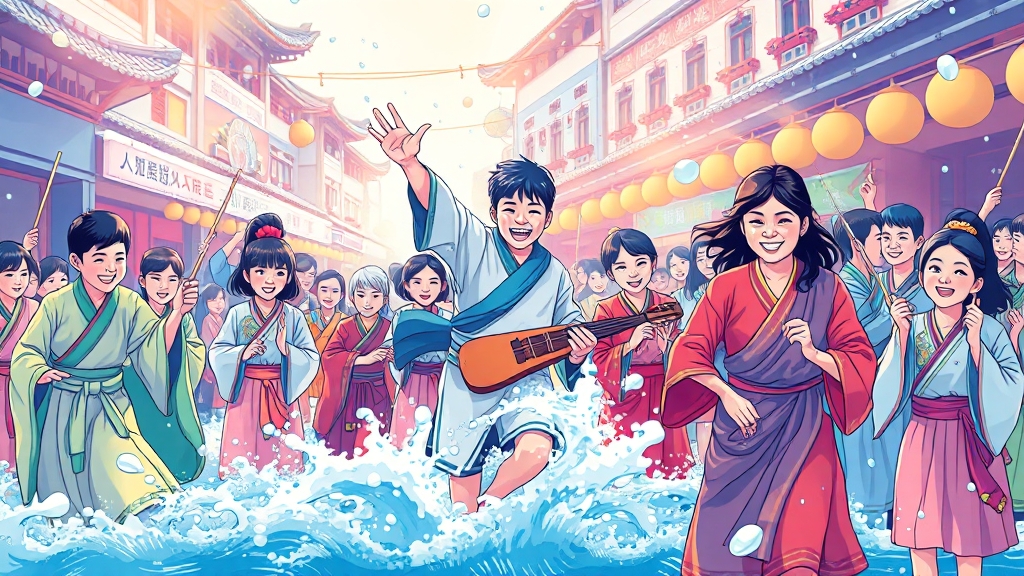 국제 교류 및 축제 발전 방향 (illustration 스타일)