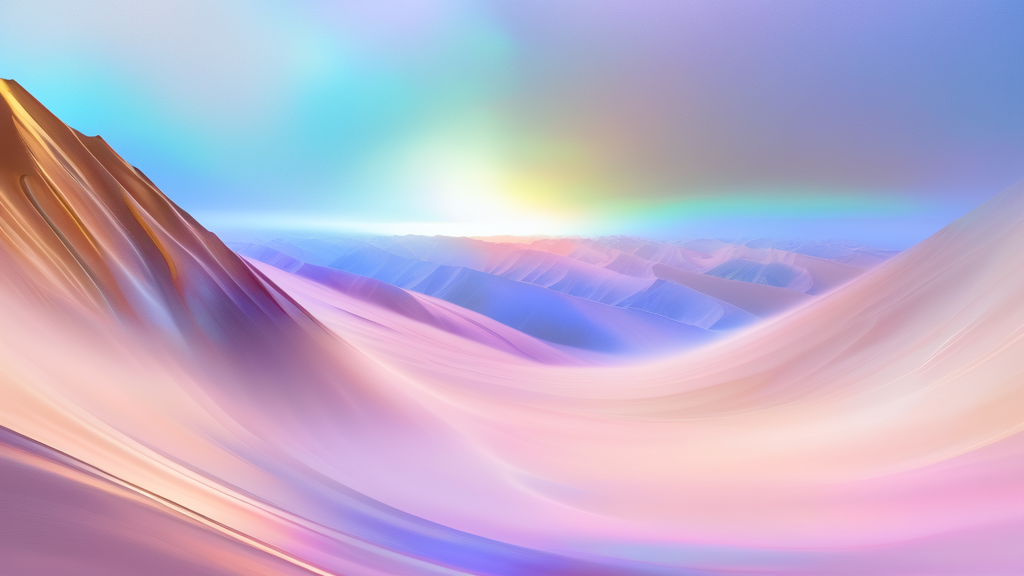 기술적 분석과 차트 흐름 (watercolor 스타일)