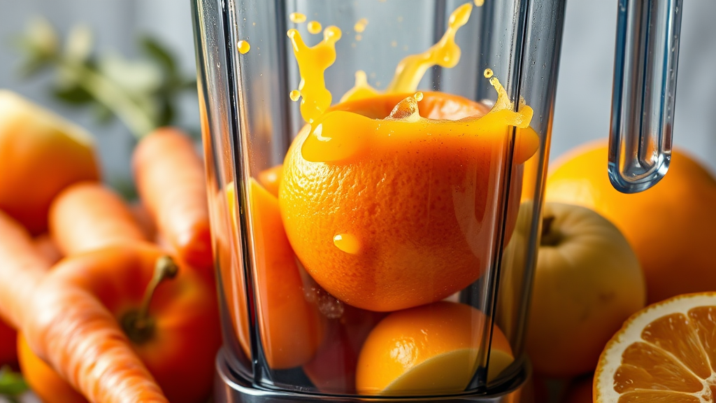 당근 주스 레시피 (realistic 스타일)