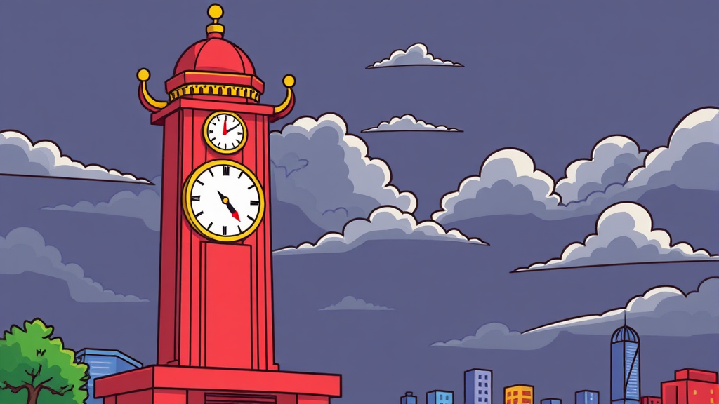 향후 금리 정책 전망 (cartoon 스타일)