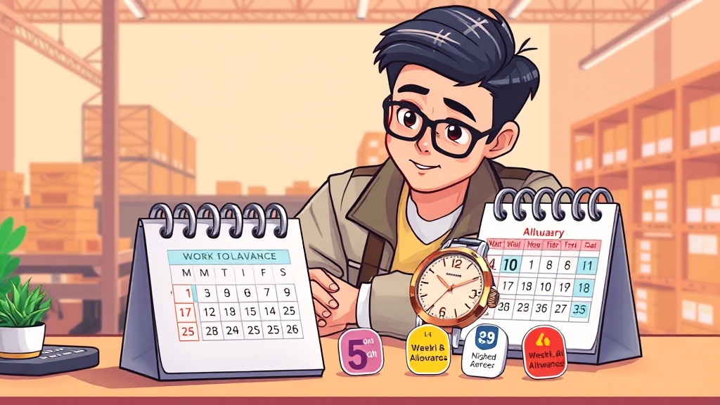 주휴수당, 꼼꼼히 챙기자! (cartoon 스타일)