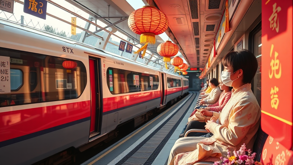 KTX vs SRT 비교 및 활용 (realistic 스타일)