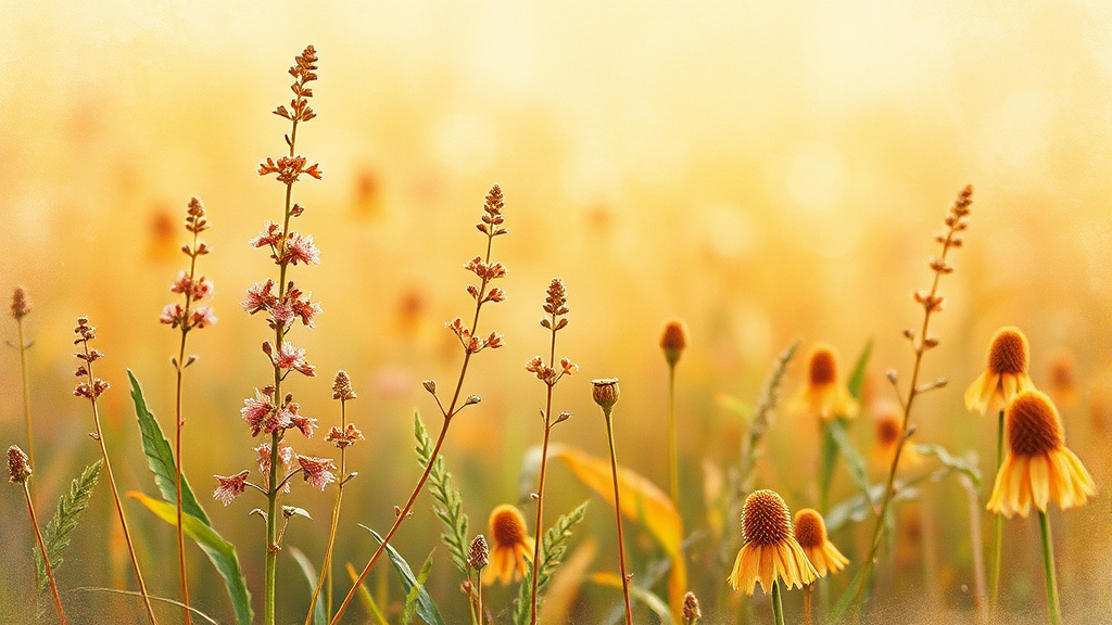 쑥의 주요 성분 (watercolor 스타일)