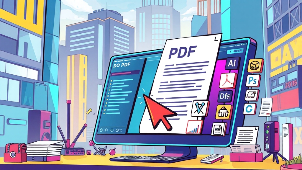 PDF 편집 프로그램이란? (cartoon 스타일)