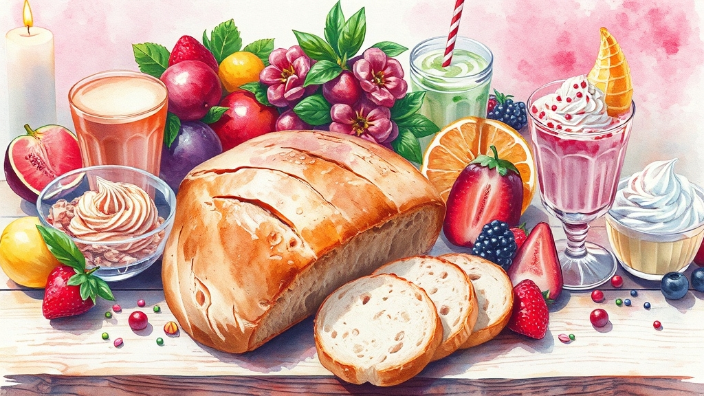 자보티카바 퓨레 활용법: 다양한 레시피 (watercolor 스타일)