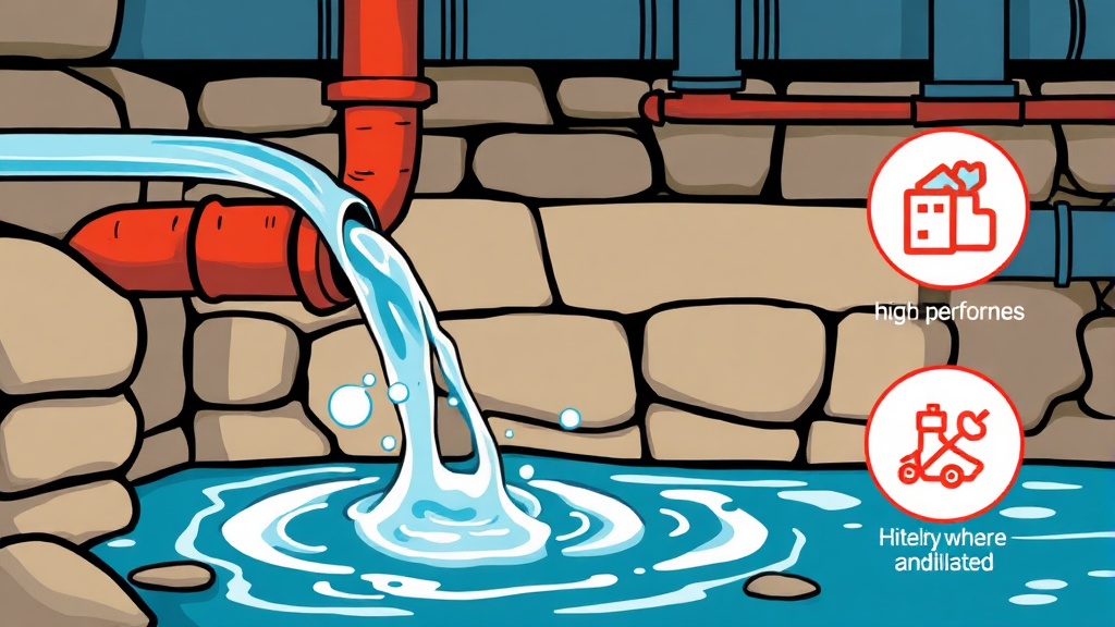 안심하고 마시는 물을 위한 관리 및 대처 방안 (cartoon 스타일)