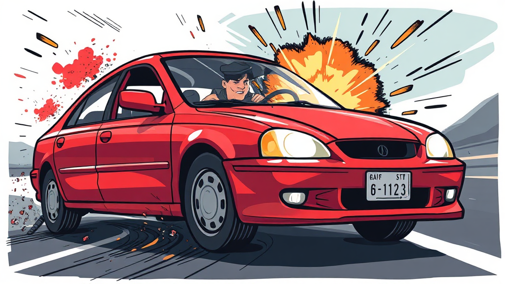 실제 사례로 보는 보복운전 & 난폭운전 (illustration 스타일)