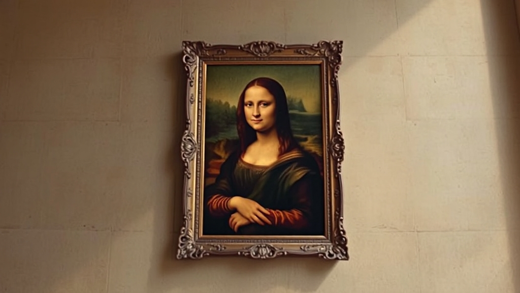 과거 도난 사건: 모나리자 도난 사건 (realistic 스타일)