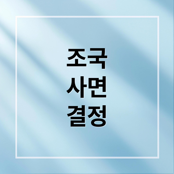 조국
사면
결정 (조국 사면)