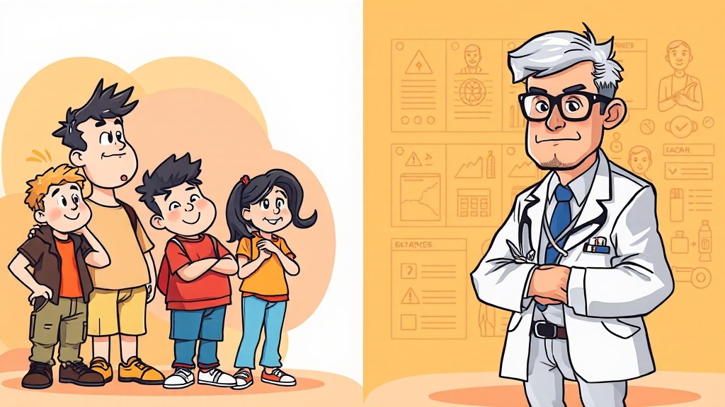 셀프 신고 vs 전문가 도움 (cartoon 스타일) (재시도)