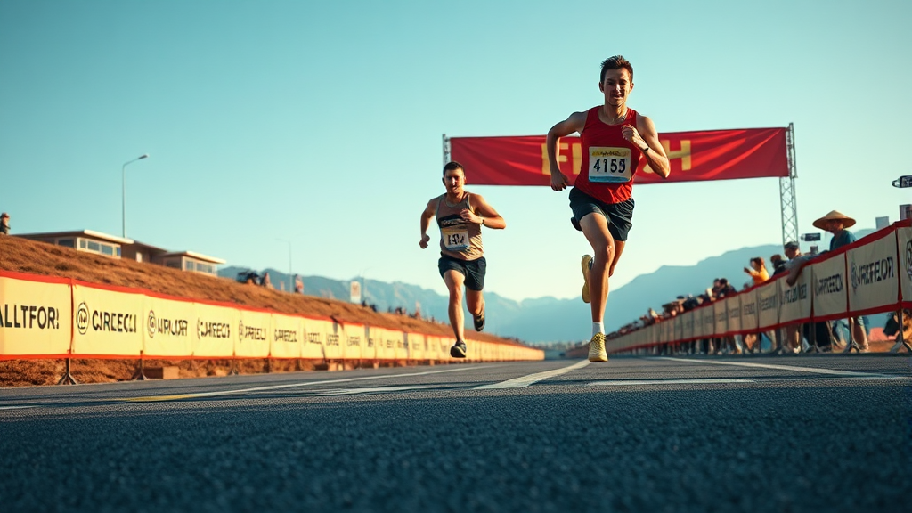 마라톤 코스 분석 & 전략 (realistic 스타일)