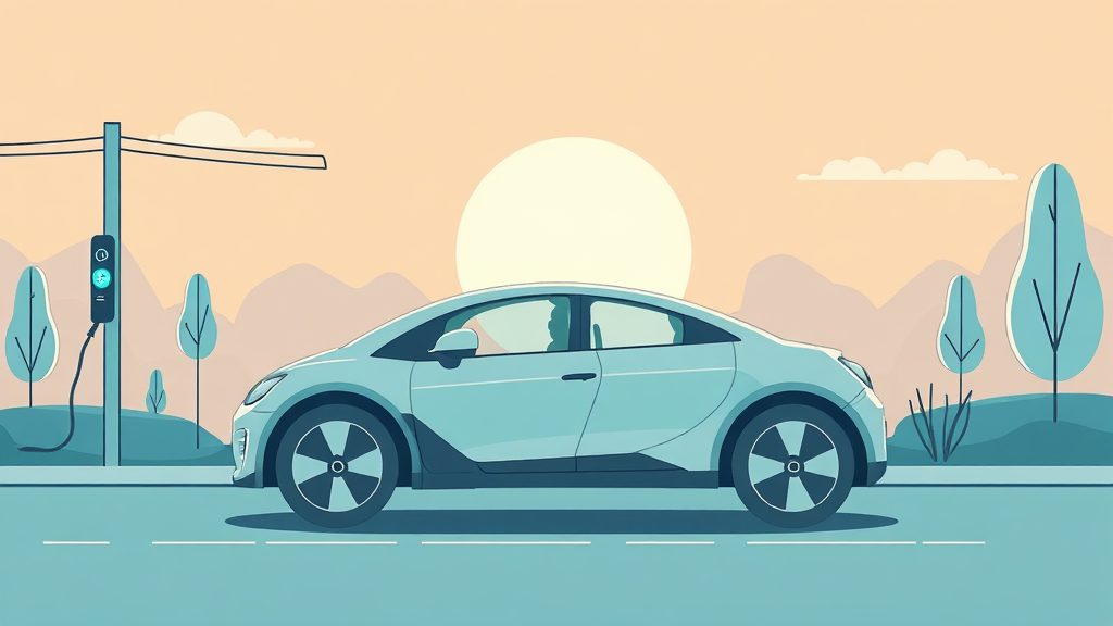 전기차 보조금 지원 방식 및 전국 기준 (illustration 스타일)